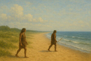 Why did Neanderthals go to the beach?